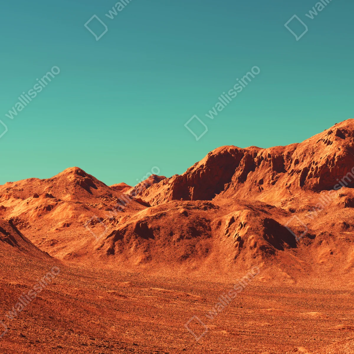 Fototapete marslandschaft — planetarische szene Fototapete marslandschaft — planetarische szene