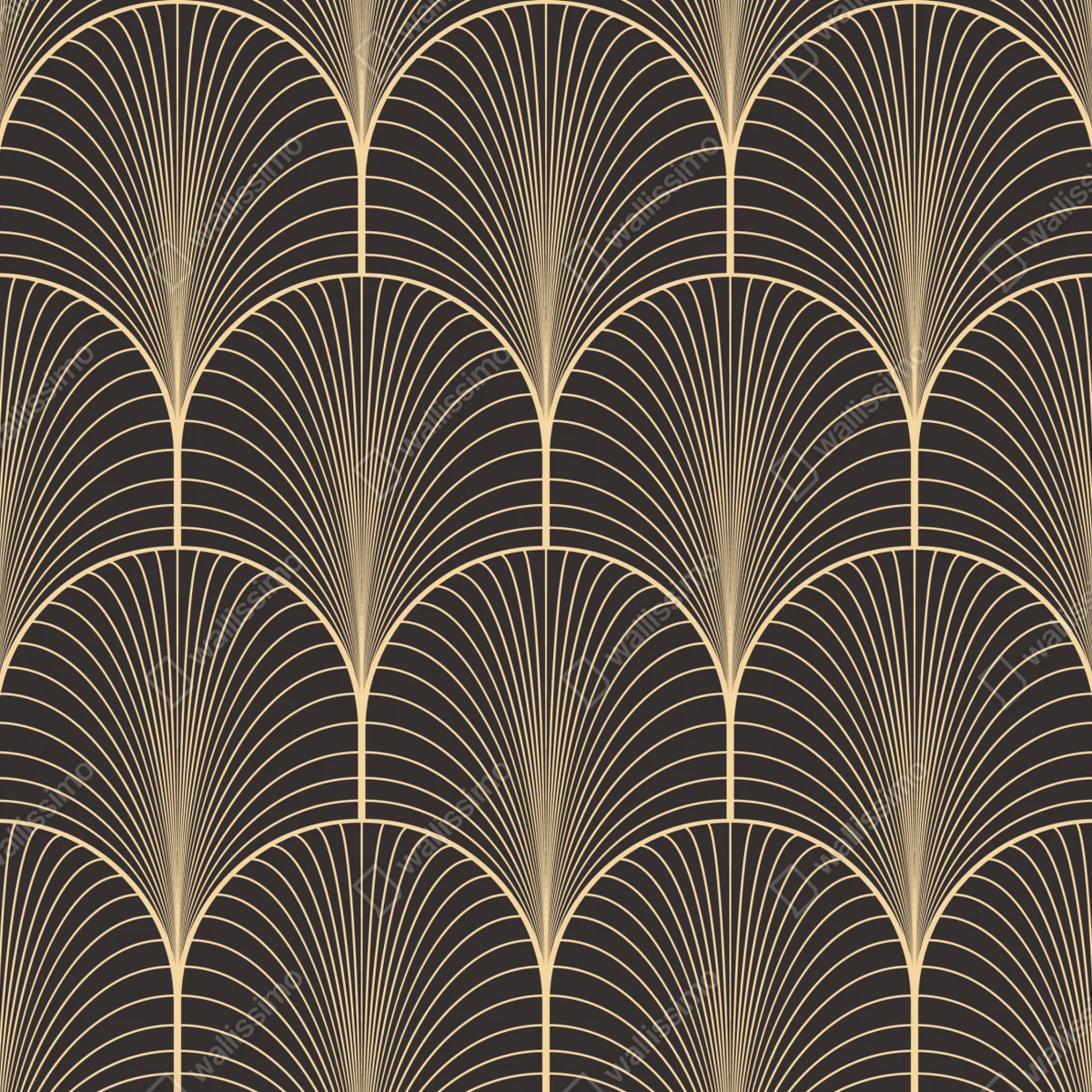 Leinwandbild art deco goldenes fächermuster Leinwandbild art deco goldenes fächermuster