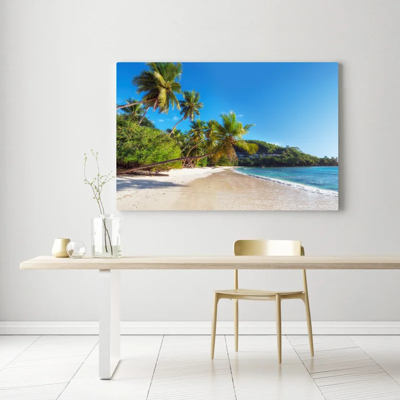 Leinwandbild tropischer palmstrand Leinwandbild tropischer palmstrand