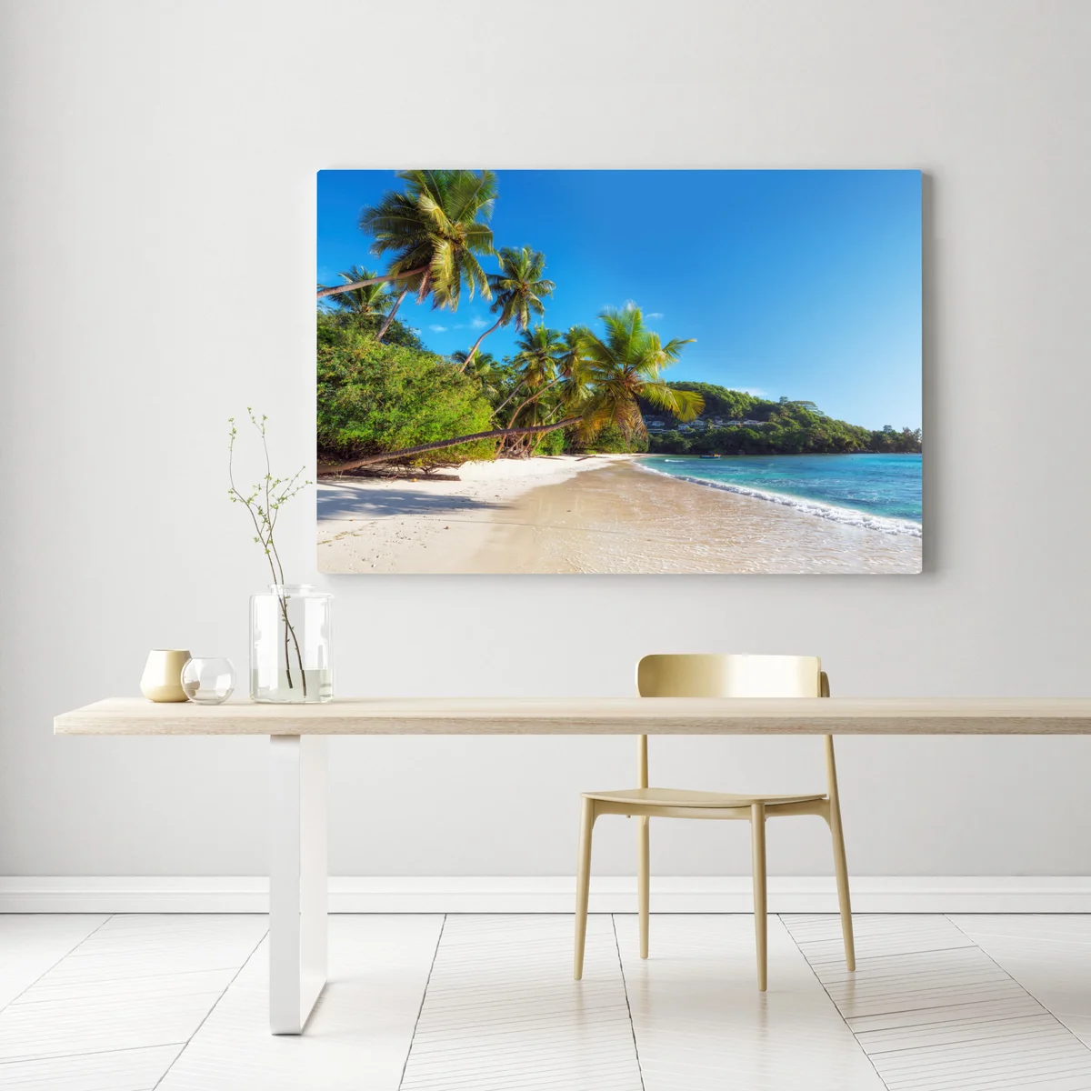 Leinwandbild tropischer palmstrand Leinwandbild tropischer palmstrand