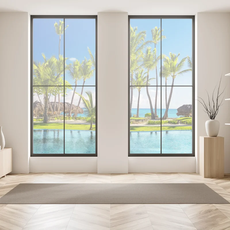 Fensteraufkleber tropisches strandparadies in Punta Cana