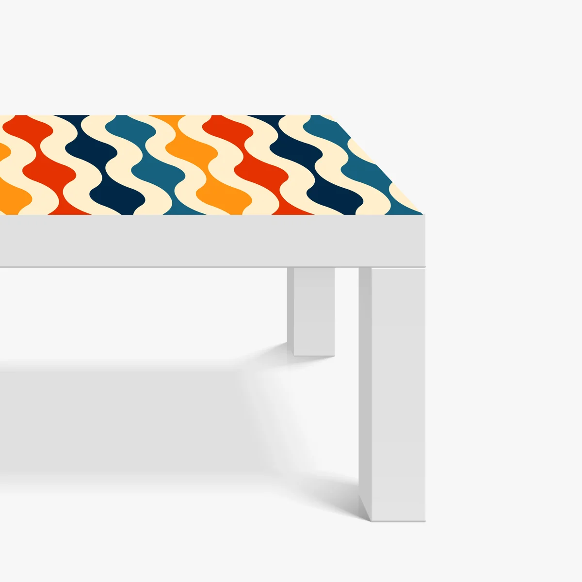 Tischaufkleber und Schreibtischaufkleber retro welliges mid-century muster Tischaufkleber und Schreibtischaufkleber retro welliges mid-century muster