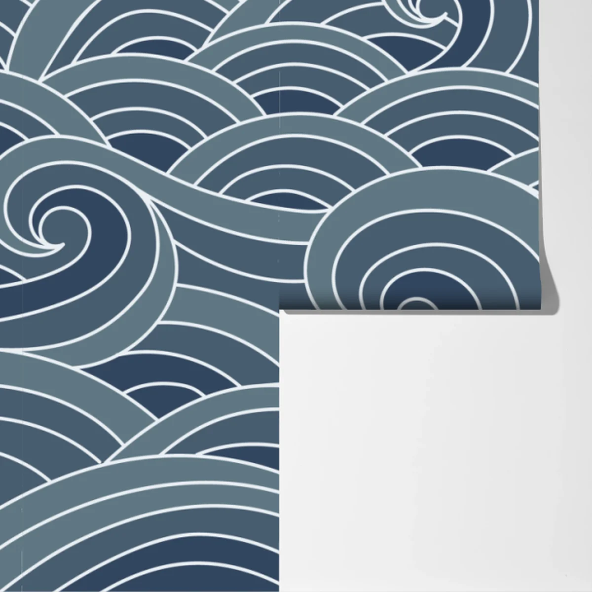 Fototapeta stylizowany wzór fal morskich Fototapeta stylizowany wzór fal morskich