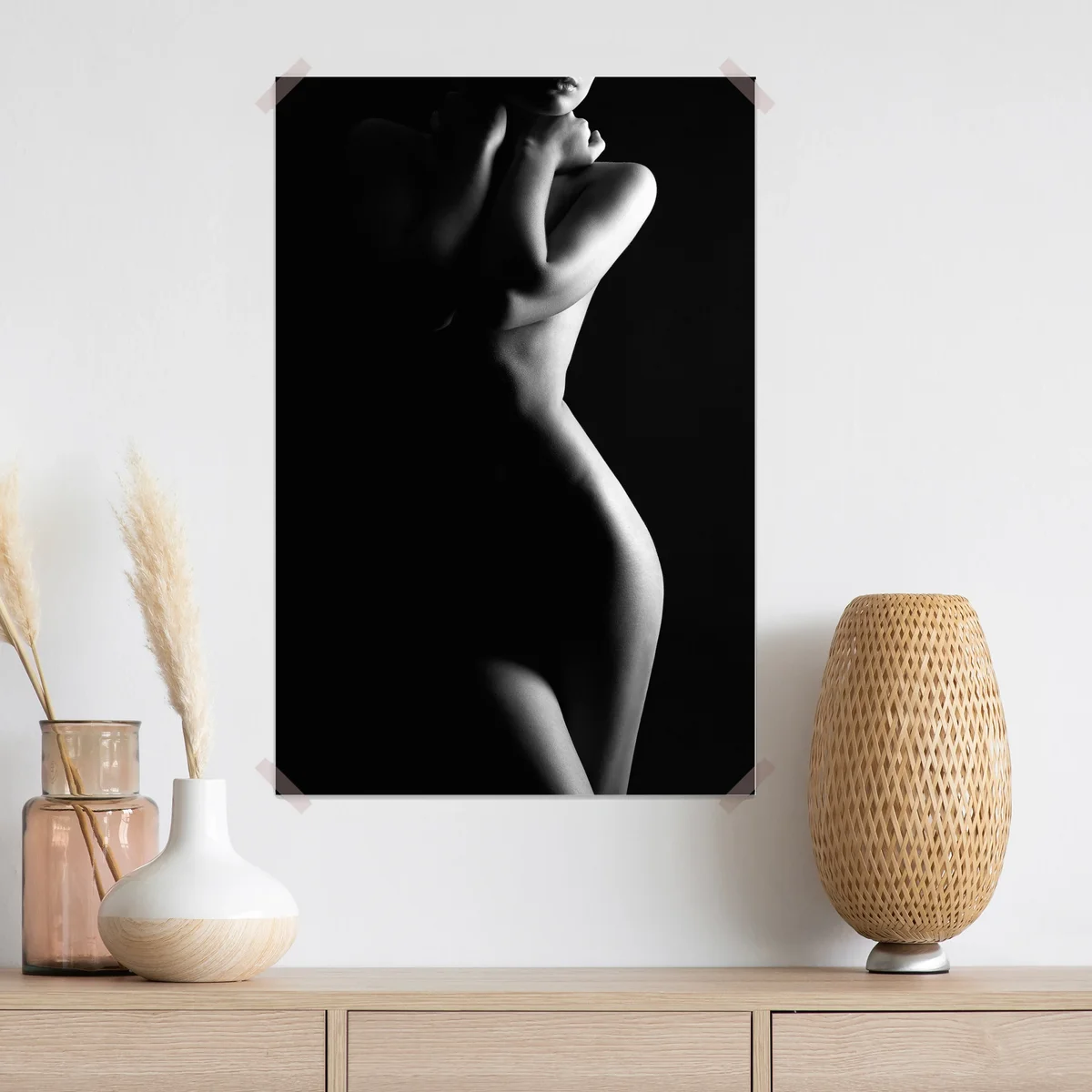 Poster sinnliche silhouette weiblicher form Poster sinnliche silhouette weiblicher form