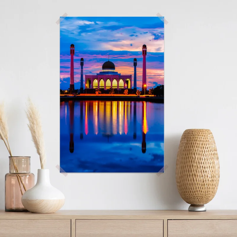 Poster sonnenuntergang an der moschee in Songkhla Poster sonnenuntergang an der moschee in Songkhla