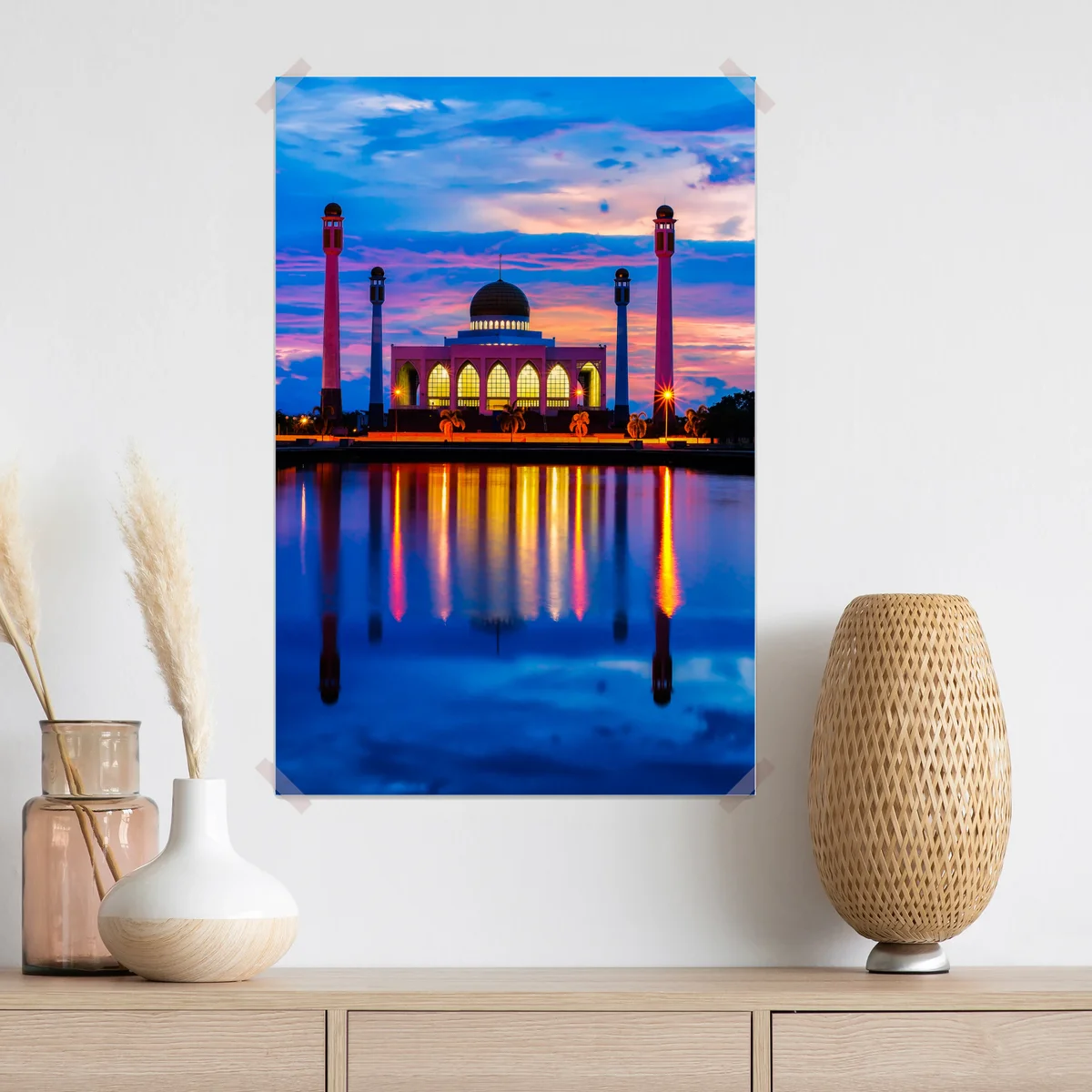 Poster sonnenuntergang an der moschee in Songkhla Poster sonnenuntergang an der moschee in Songkhla