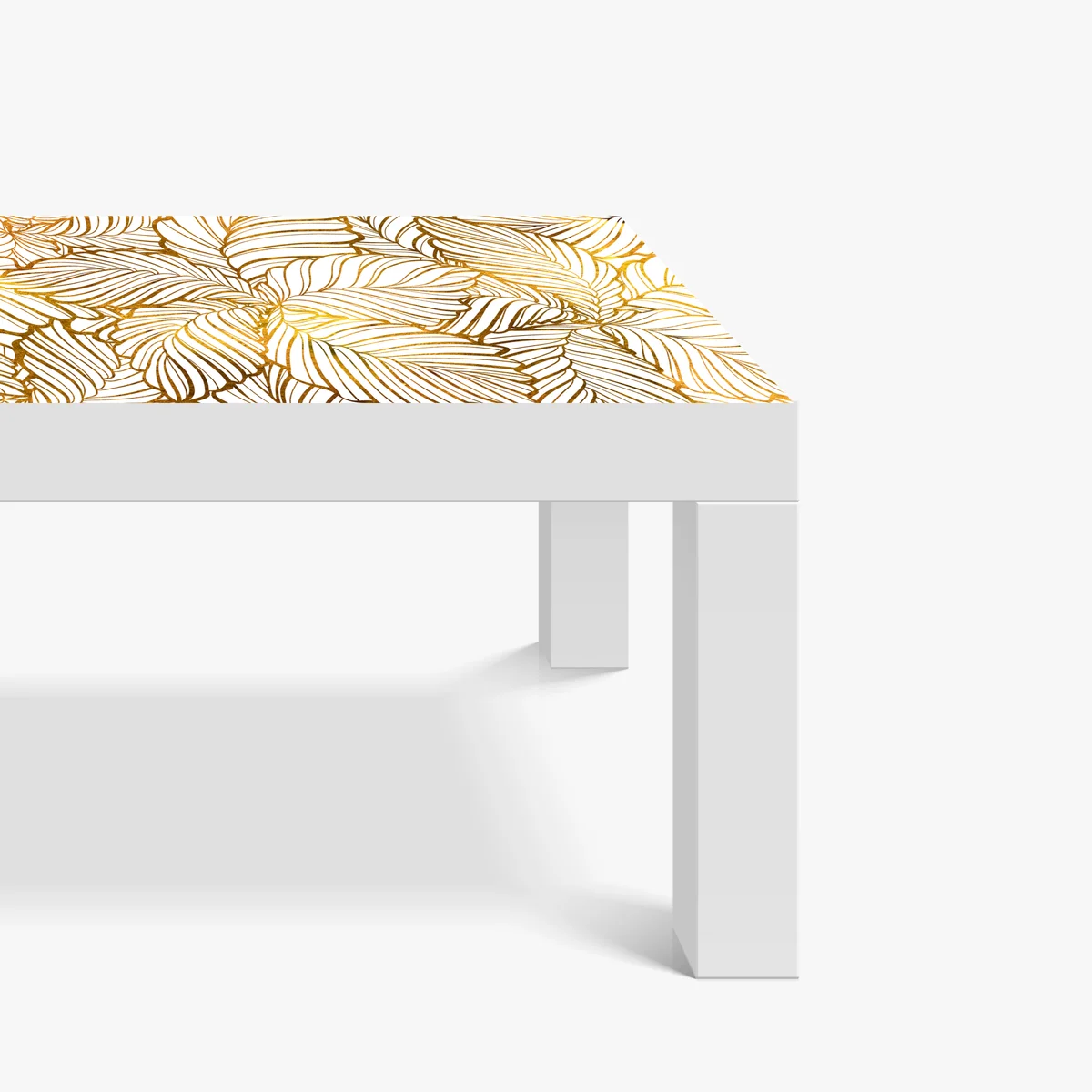 Tischaufkleber und Schreibtischaufkleber goldenes blatt line art muster Tischaufkleber und Schreibtischaufkleber goldenes blatt line art muster