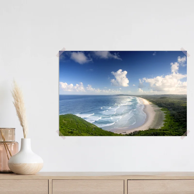 Poster panorama der küste von Byron Bay Poster panorama der küste von Byron Bay