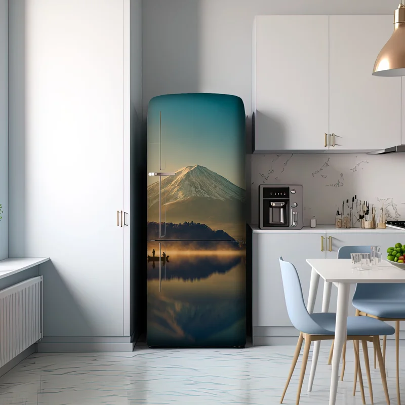 Kühlschrankaufkleber sonnenaufgang über Mount Fuji am Kawaguchiko-See Kühlschrankaufkleber sonnenaufgang über Mount Fuji am Kawaguchiko-See