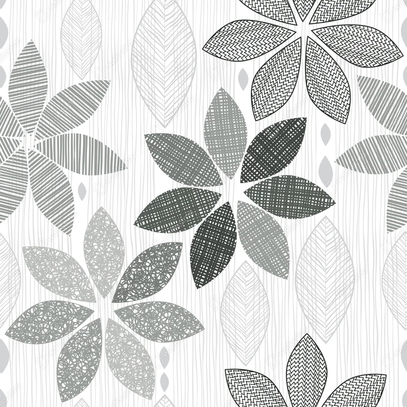 Poster monochromes blumenmuster • Poster bei Wallnifity® Poster monochromes blumenmuster • Poster bei Wallnifity®