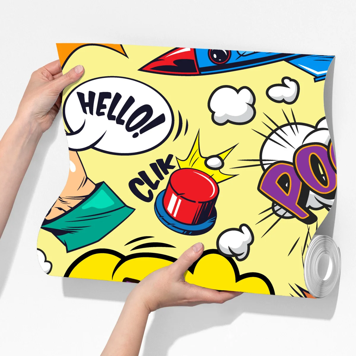 Fototapeta retro kolaż komiksowy w stylu pop-art Fototapeta retro kolaż komiksowy w stylu pop-art