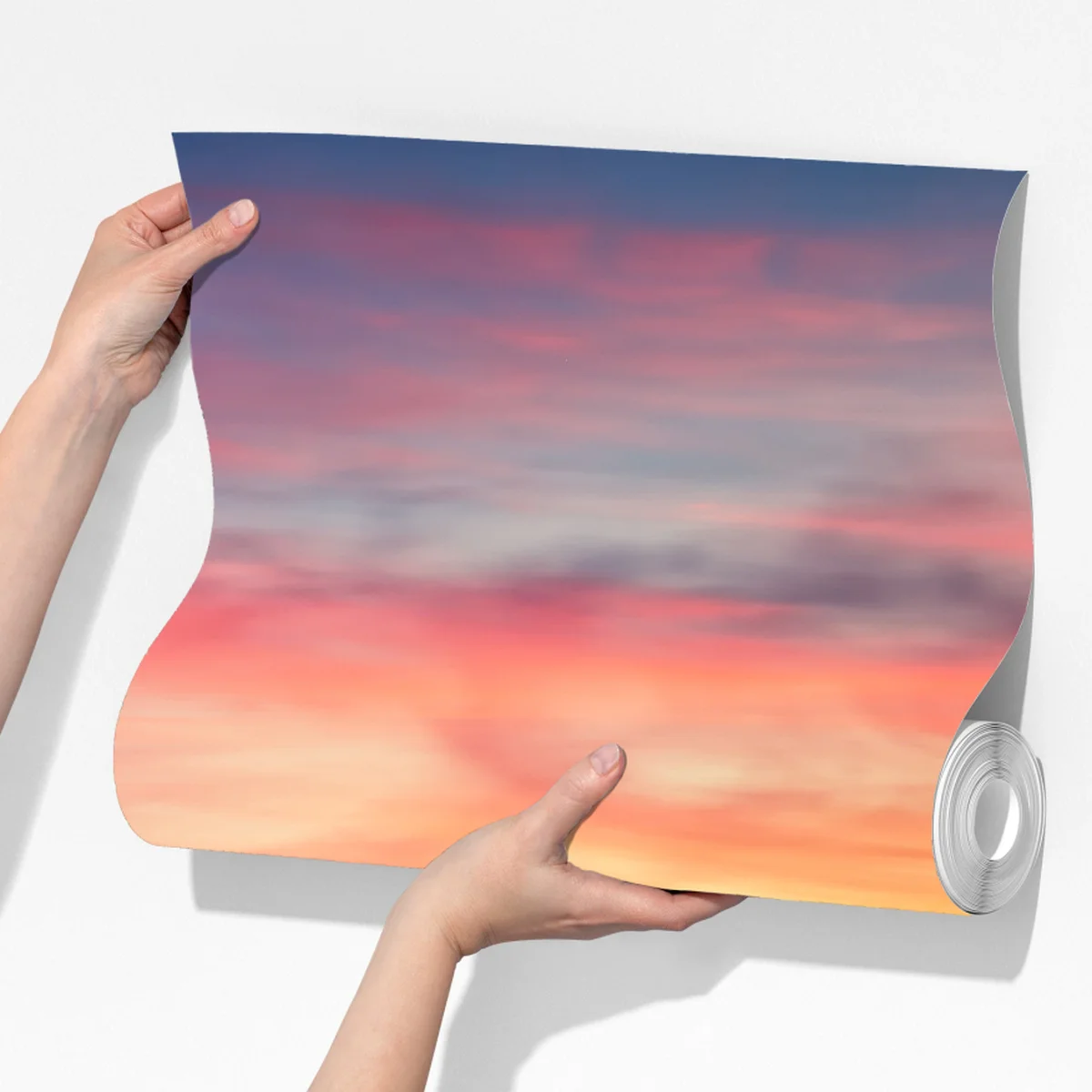 Fototapete ruhiger sonnenaufgang über hölzernem steg Fototapete ruhiger sonnenaufgang über hölzernem steg