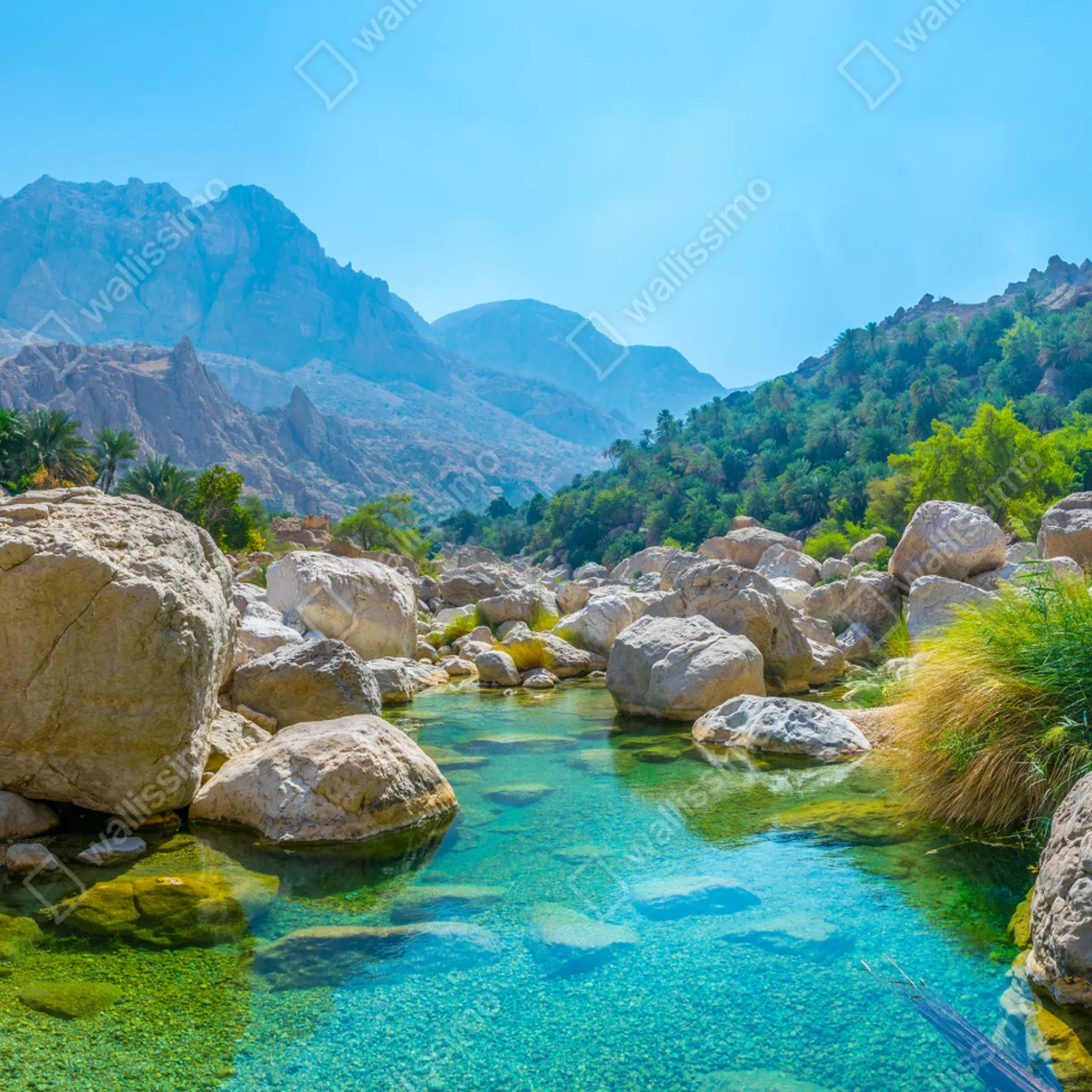 Fototapeta turkusowa górska oaza Fototapeta turkusowa górska oaza