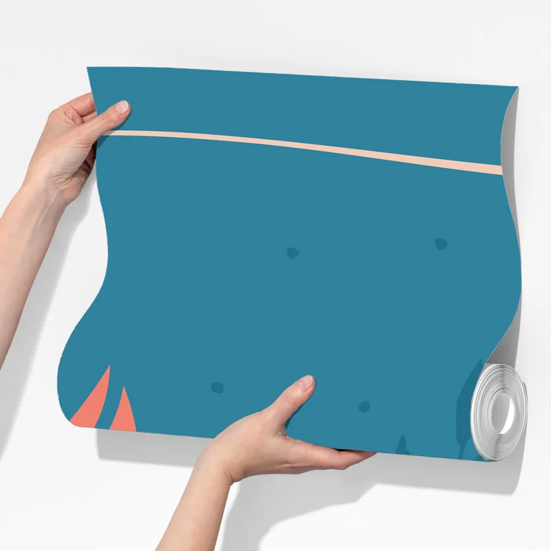 Fototapeta spokojny kwiatowy profil z falującymi włosami Fototapeta spokojny kwiatowy profil z falującymi włosami