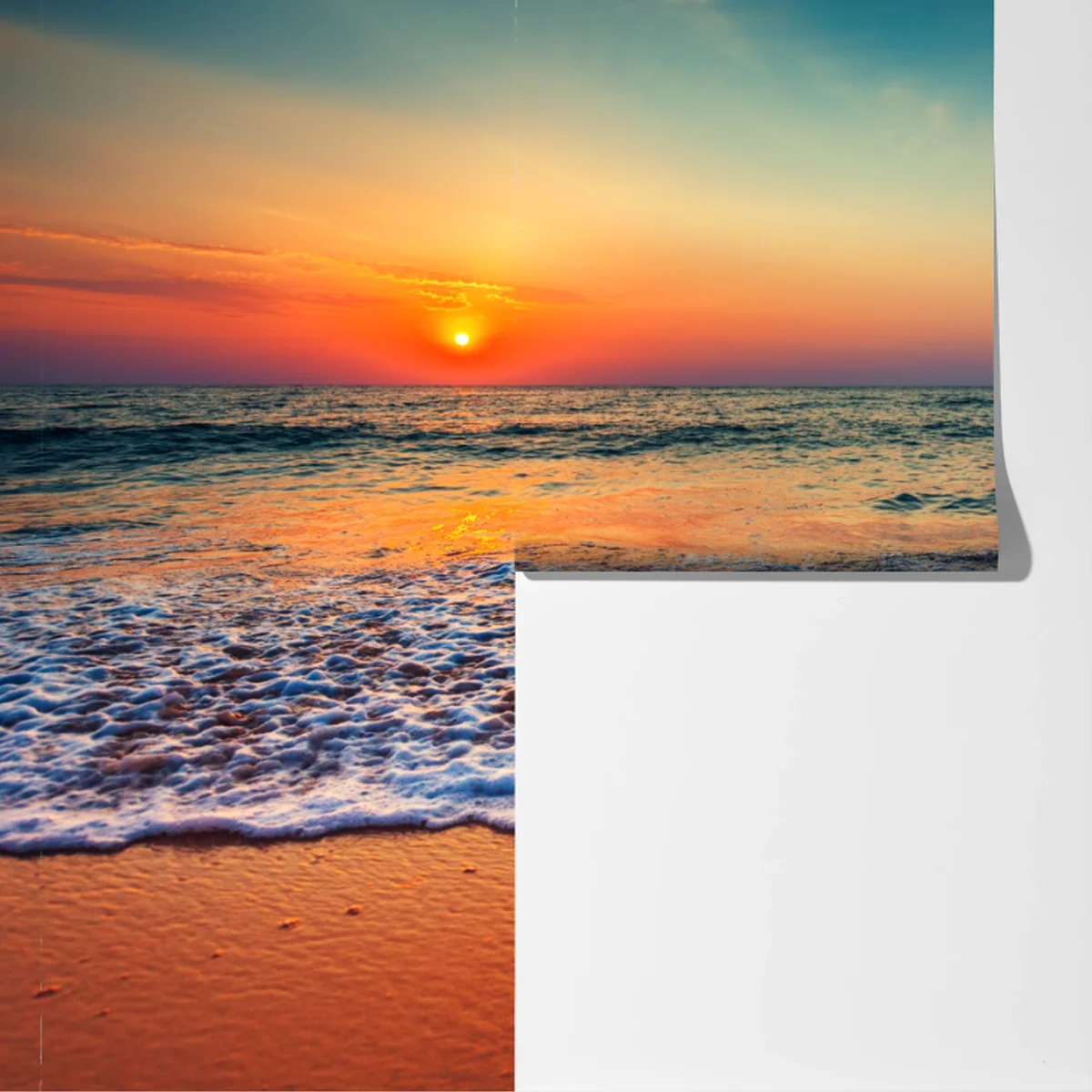 Fototapete goldener sonnenaufgang über dem meer Fototapete goldener sonnenaufgang über dem meer