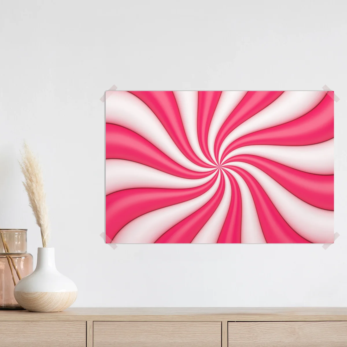 Poster rosa bonbonspirale Poster rosa bonbonspirale