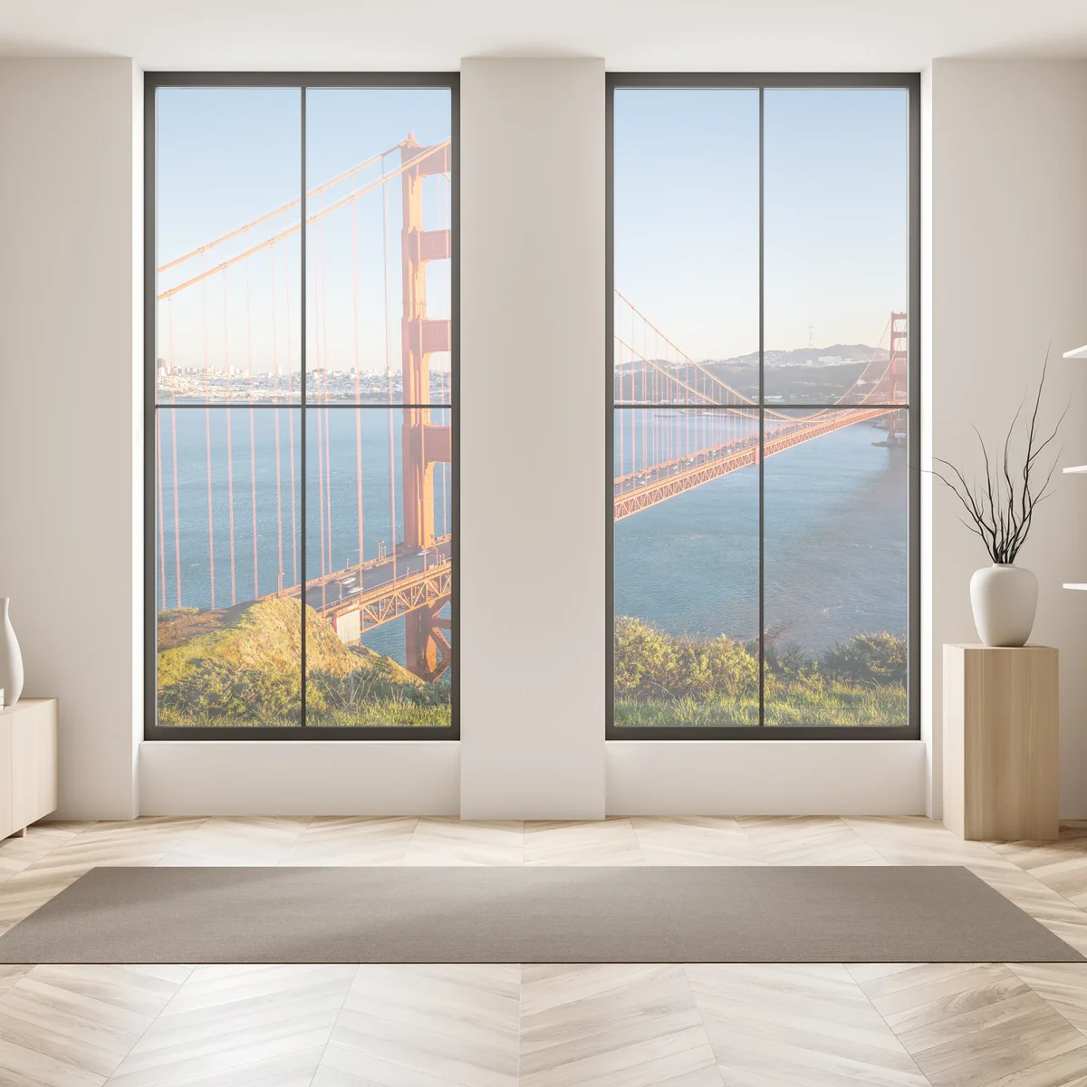 Naklejka na okno panoramiczny widok na most Golden Gate Naklejka na okno panoramiczny widok na most Golden Gate