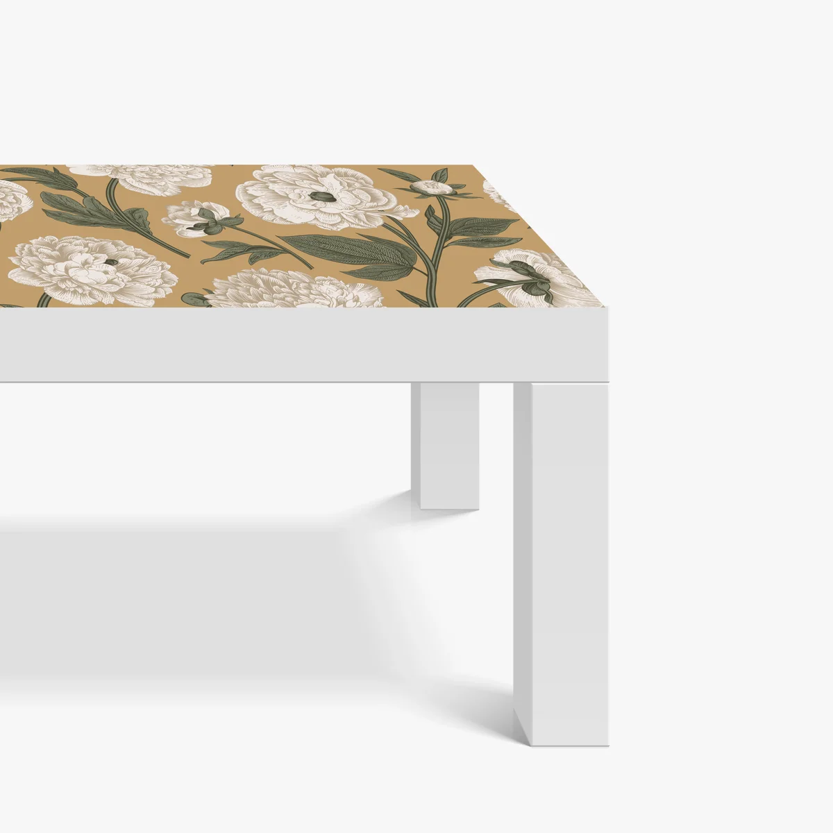 Tischaufkleber und Schreibtischaufkleber vintage botanisches muster mit pfingstrosen Tischaufkleber und Schreibtischaufkleber vintage botanisches muster mit pfingstrosen