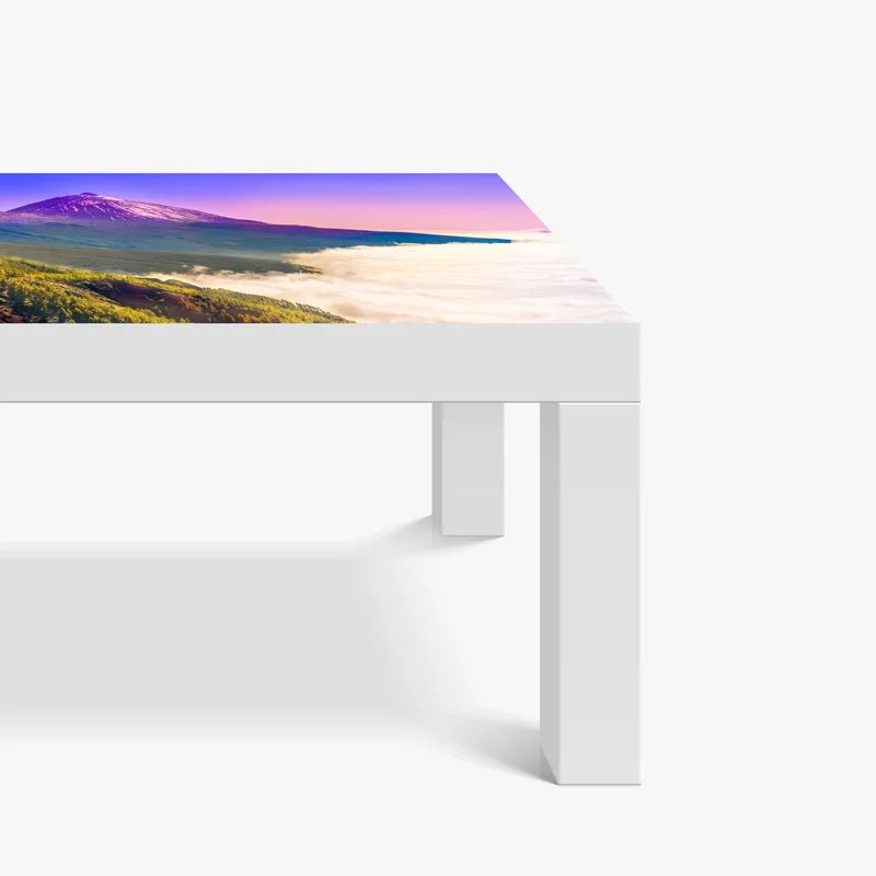 Tischaufkleber und Schreibtischaufkleber vulkanischer gipfel Teide über einem meer aus wolken Tischaufkleber und Schreibtischaufkleber vulkanischer gipfel Teide über einem meer aus wolken