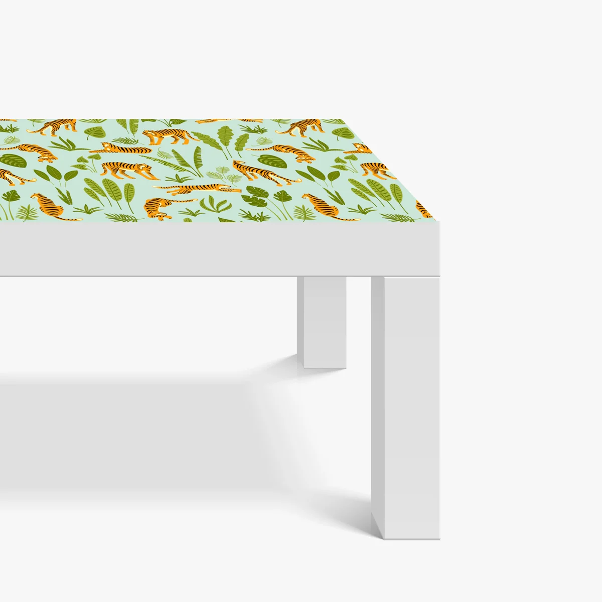 Tischaufkleber und Schreibtischaufkleber verspieltes tiger dschungel muster Tischaufkleber und Schreibtischaufkleber verspieltes tiger dschungel muster