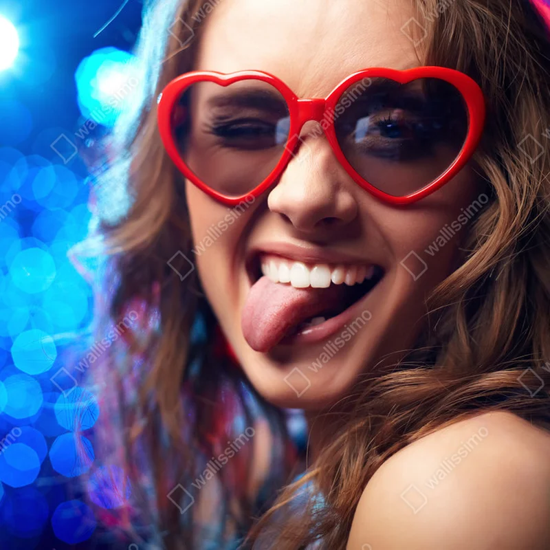 Leinwandbild neckelnde Schönheit • Leinwandbilder bei Wallnifity® Leinwandbild neckelnde Schönheit • Leinwandbilder bei Wallnifity®