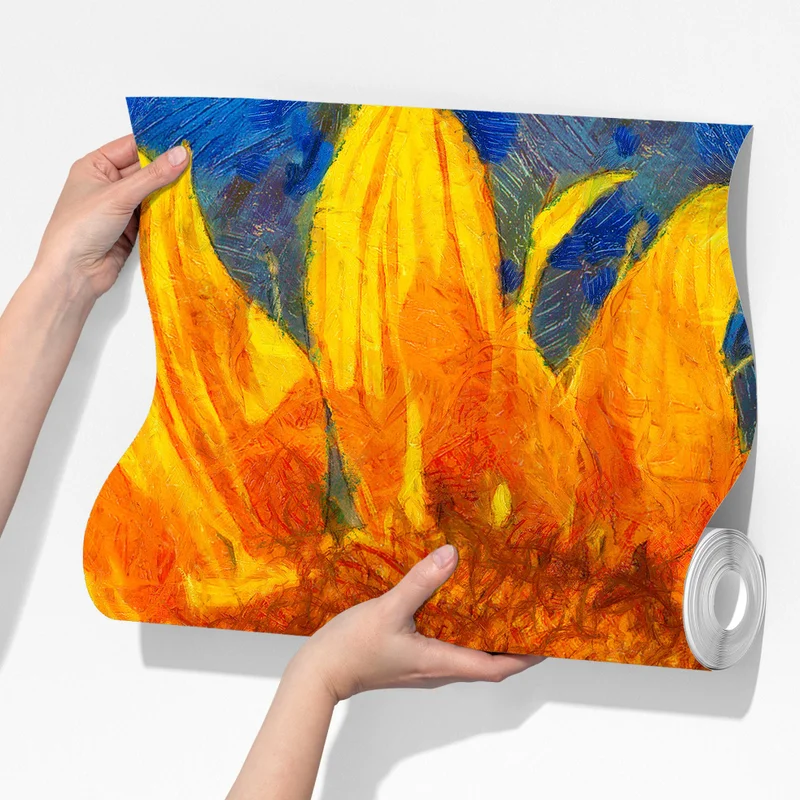 Fototapete lebendige sonnenblumen im stil von Van Gogh Fototapete lebendige sonnenblumen im stil von Van Gogh