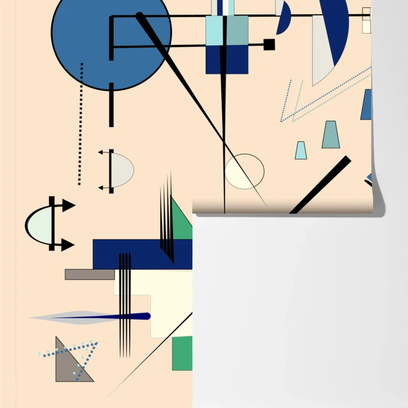 Fototapete geometrische pastellkomposition Fototapete geometrische pastellkomposition