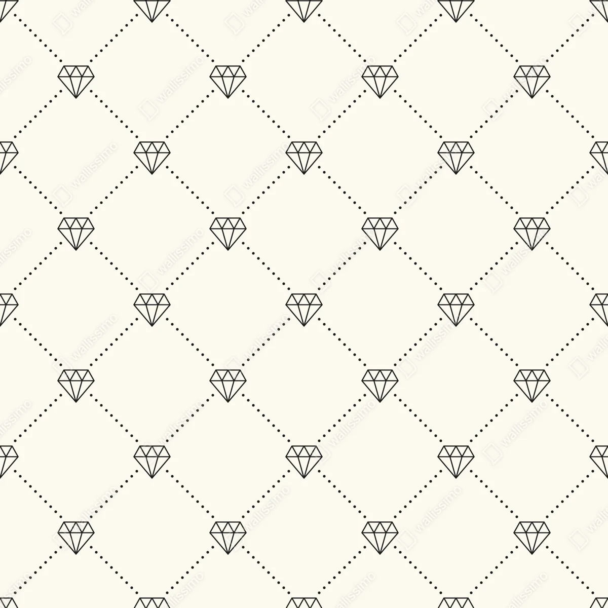 Repositionierbarer Aufkleber diamentgittermuster auf beigem hintergrund Repositionierbarer Aufkleber diamentgittermuster auf beigem hintergrund
