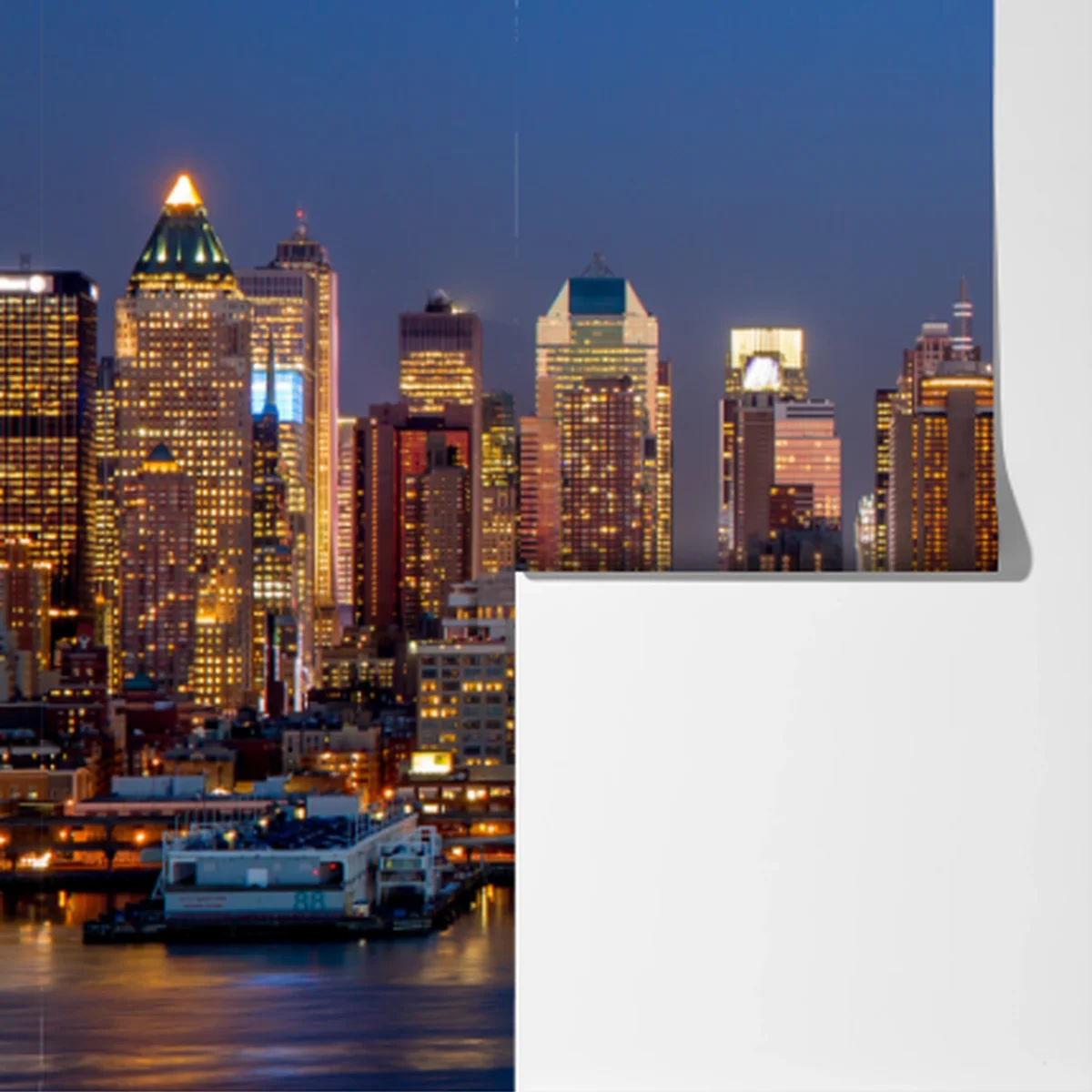 Fototapete panorama von New York bei dämmerung Fototapete panorama von New York bei dämmerung