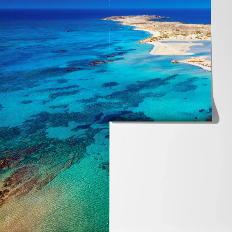 Fototapete Elafonissi strand, Kreta türkis lagune Fototapete Elafonissi strand, Kreta türkis lagune