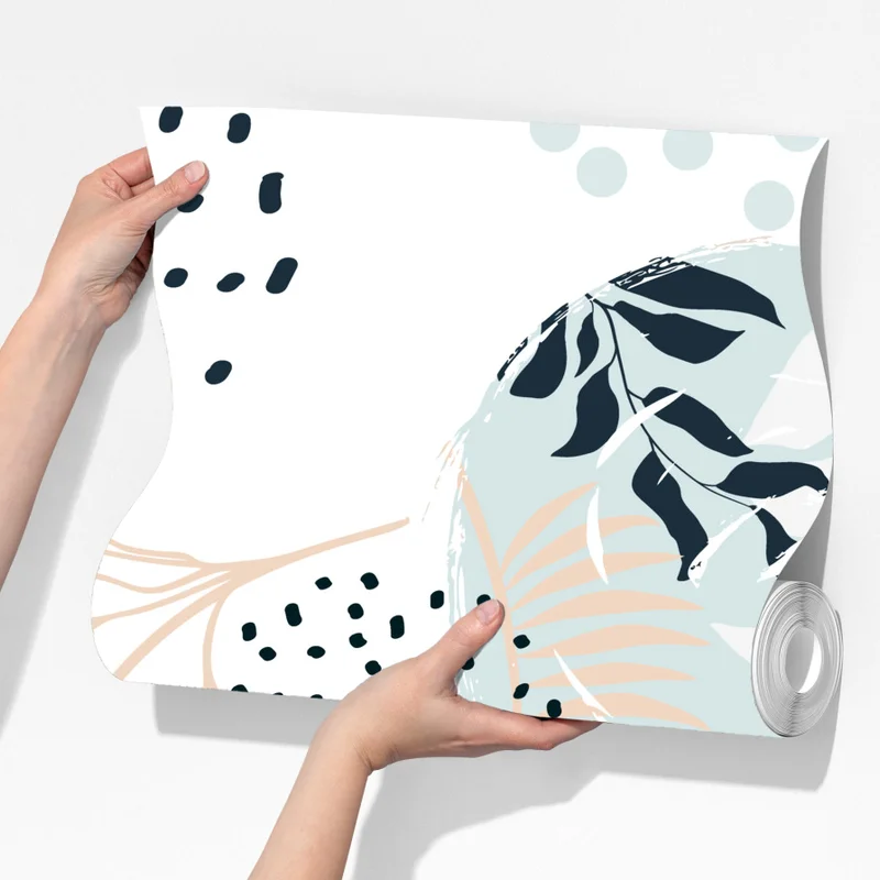 Fototapete pastellfarbenes botanisches abstraktes muster Fototapete pastellfarbenes botanisches abstraktes muster