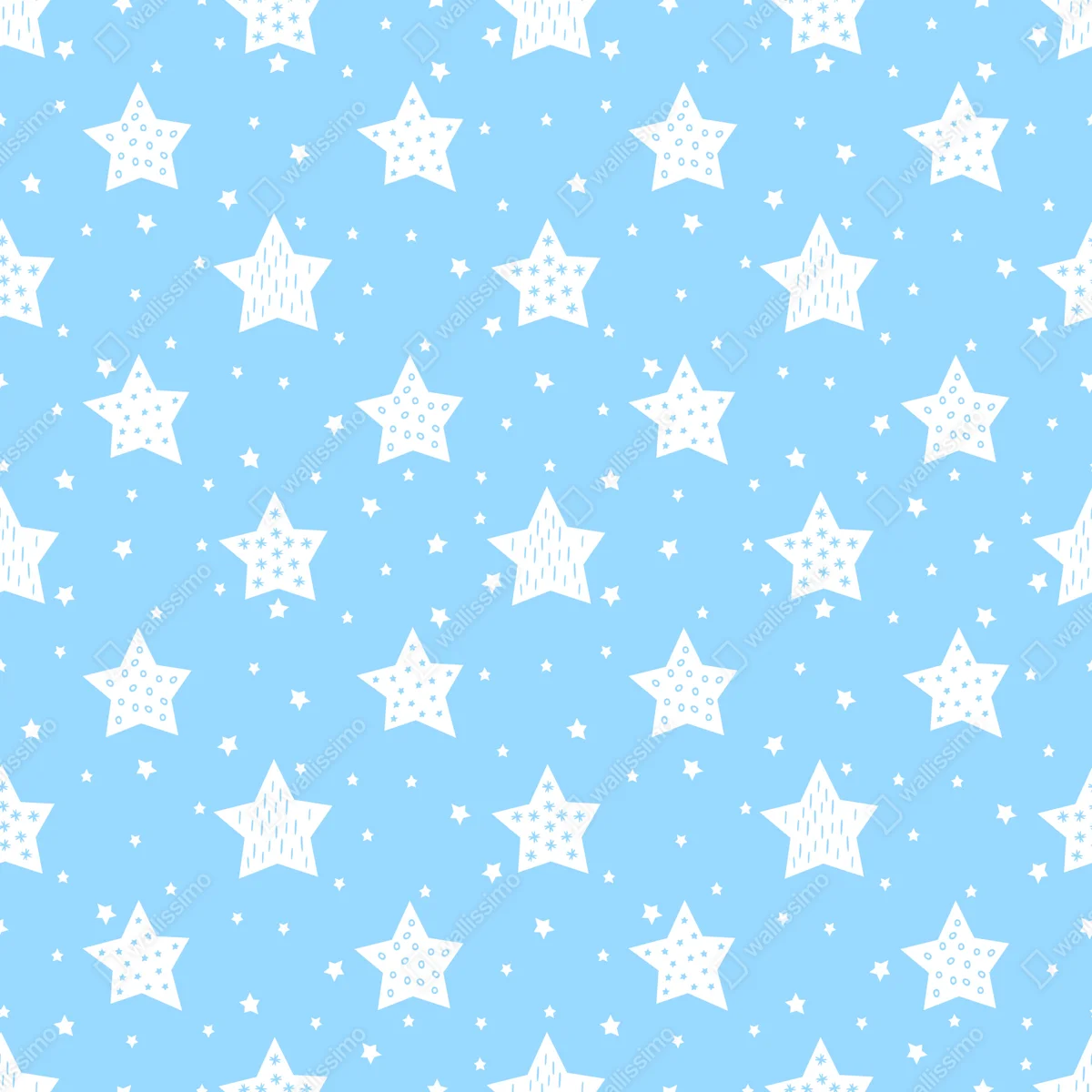 Kühlschrankaufkleber weiche blaue sterne für das kinderzimmer Kühlschrankaufkleber weiche blaue sterne für das kinderzimmer