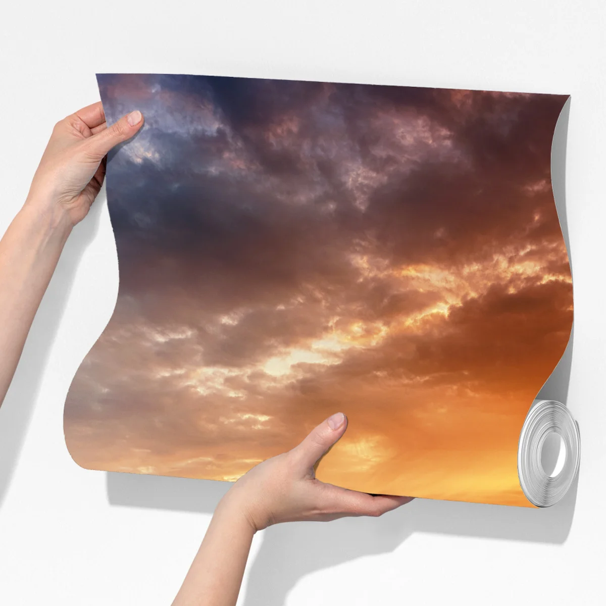 Fototapete goldener sonnenaufgang über ruhigem see Fototapete goldener sonnenaufgang über ruhigem see