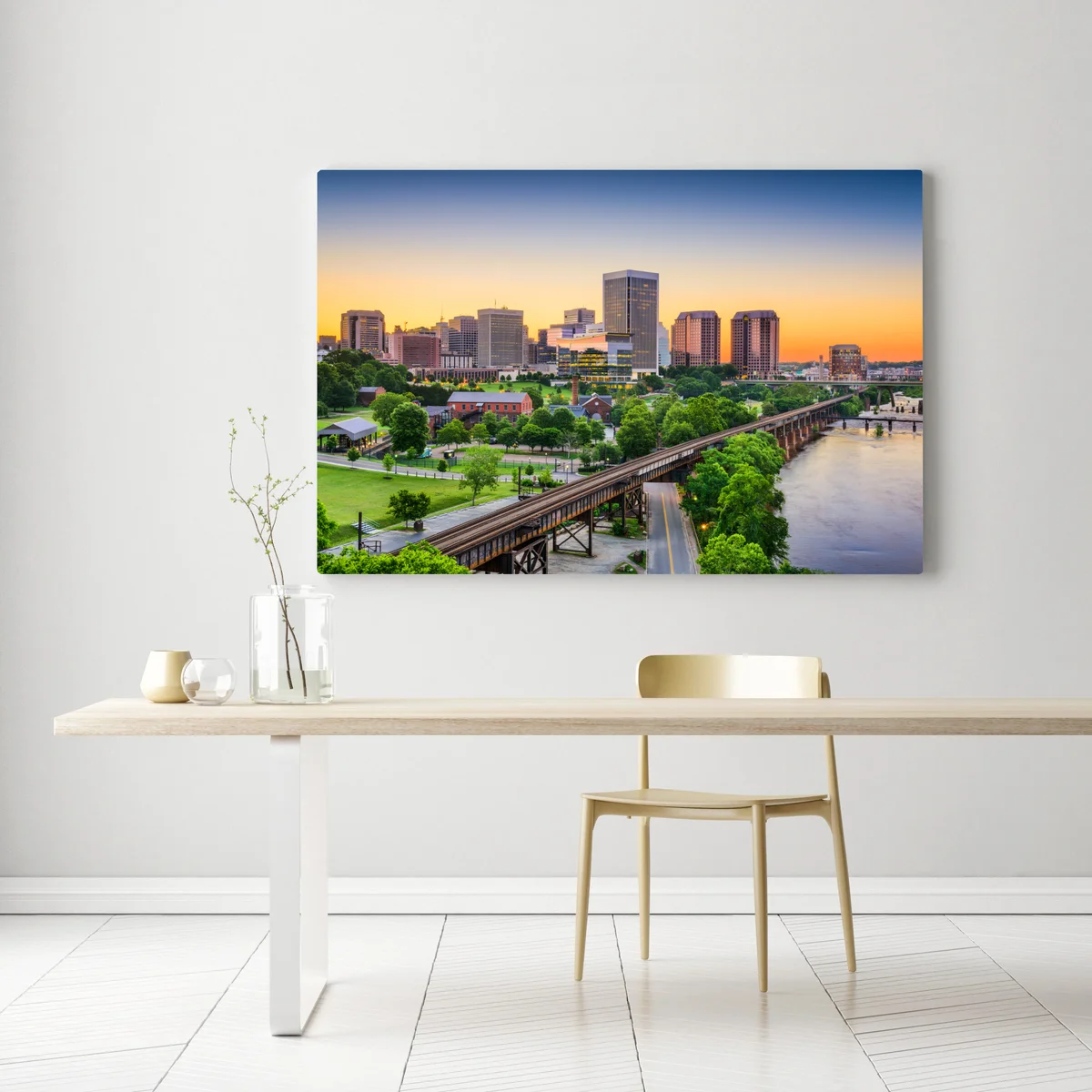 Leinwandbild Richmond skyline bei sonnenuntergang Leinwandbild Richmond skyline bei sonnenuntergang