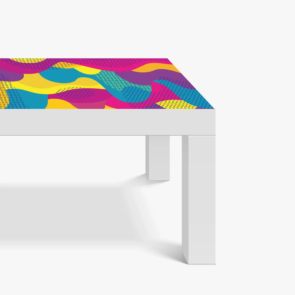 Tischaufkleber und Schreibtischaufkleber leuchtendes abstraktes wellenmuster Tischaufkleber und Schreibtischaufkleber leuchtendes abstraktes wellenmuster