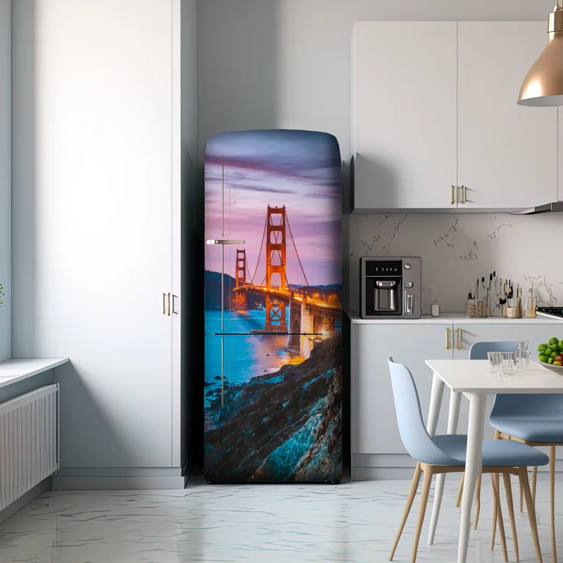 Kühlschrankaufkleber Golden Gate Bridge in der dämmerung, San Francisco