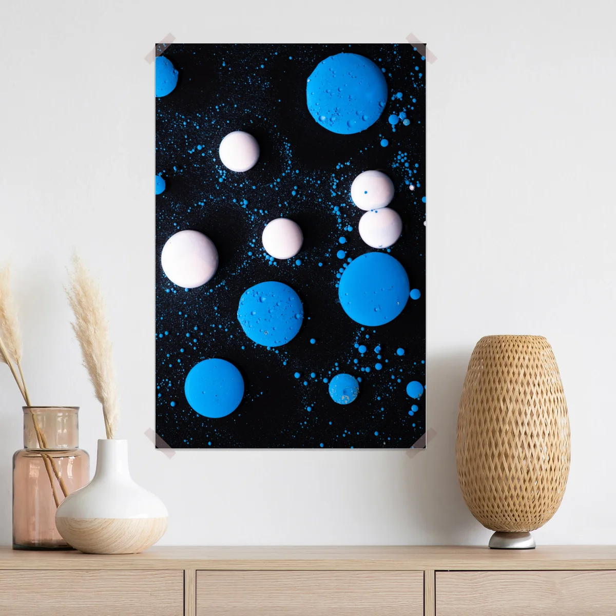 Poster blaues marmor flüssigmuster Poster blaues marmor flüssigmuster