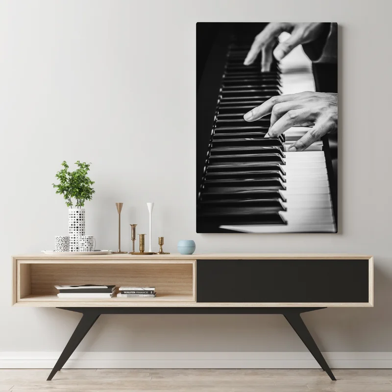 Leinwandbild hände am klavier in bewegung Leinwandbild hände am klavier in bewegung