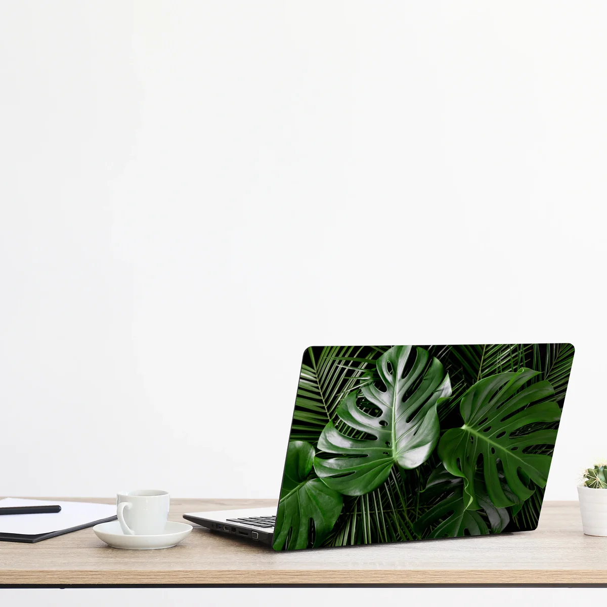 Laptop-Aufkleber üppige monstera-blätter Laptop-Aufkleber üppige monstera-blätter