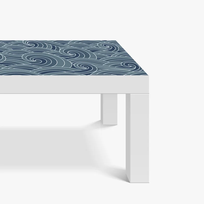 Tischaufkleber und Schreibtischaufkleber stilisiertes wellenmuster Tischaufkleber und Schreibtischaufkleber stilisiertes wellenmuster