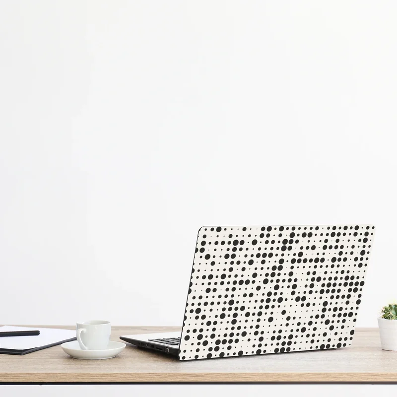 Laptop-Aufkleber minimalistisches punktmuster