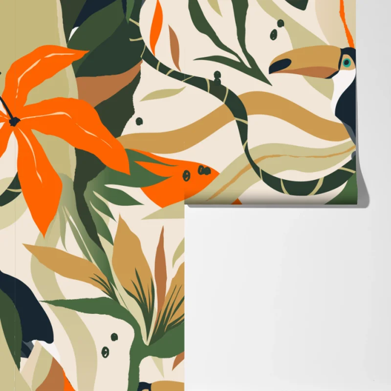 Fototapete tropisches tukanmuster Fototapete tropisches tukanmuster