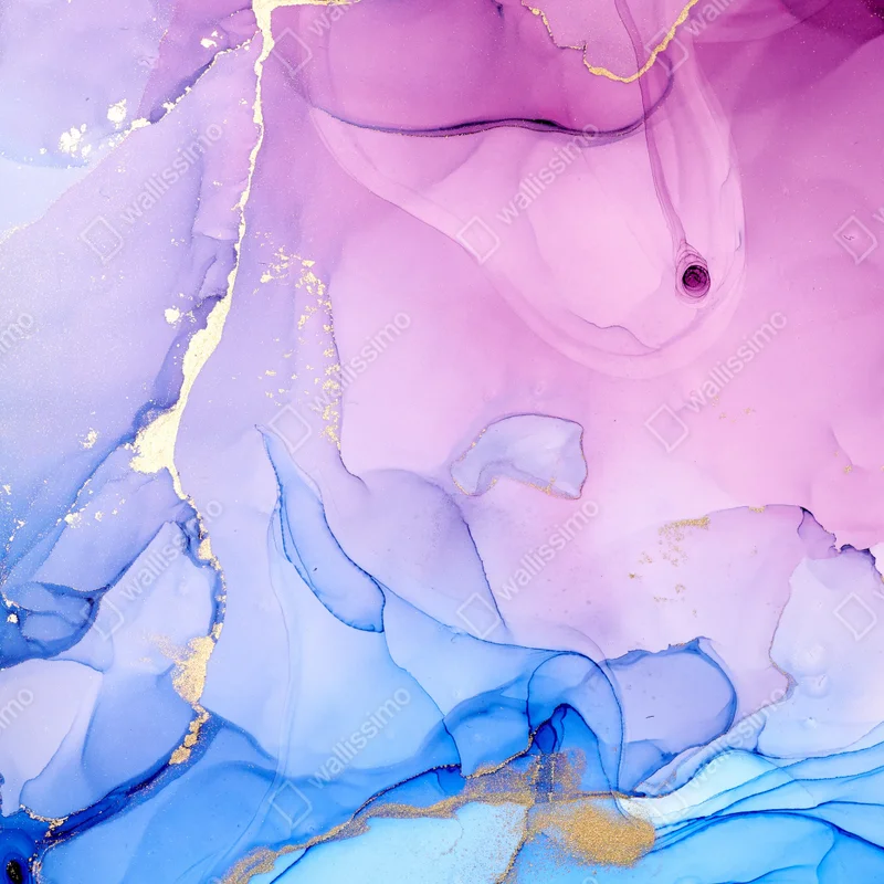 Kühlschrankaufkleber rosa und blaue marmorierte abstraktion Kühlschrankaufkleber rosa und blaue marmorierte abstraktion