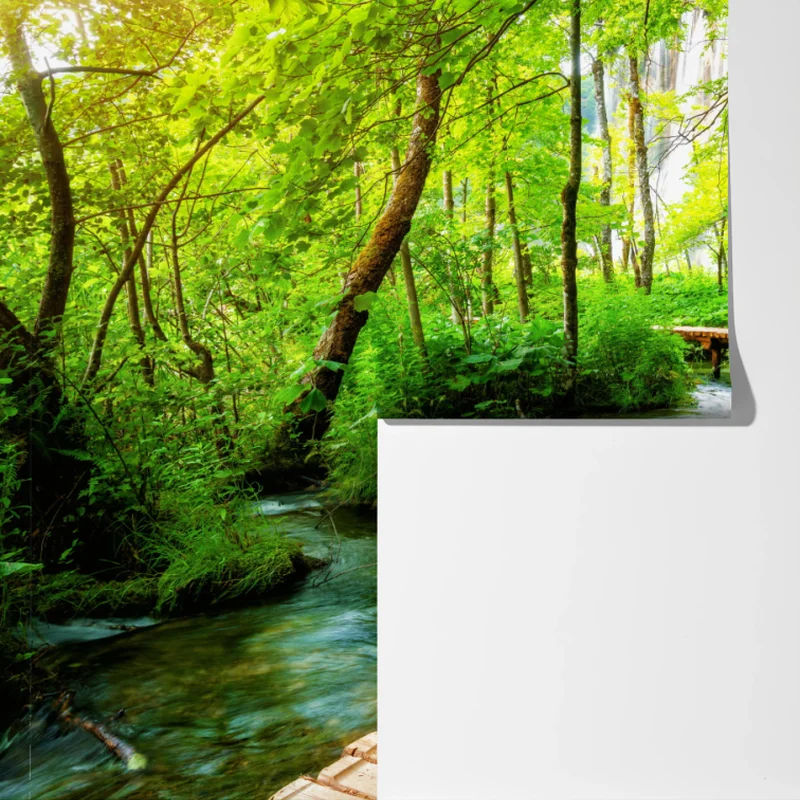 Fototapete holzsteg bei den Plitvicer Seen Fototapete holzsteg bei den Plitvicer Seen