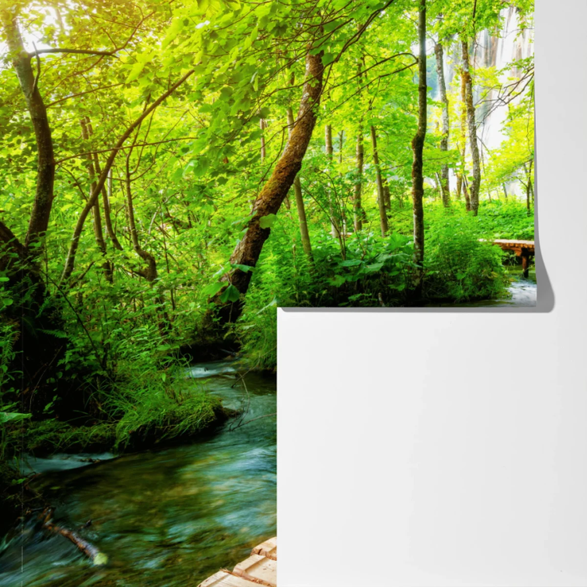 Fototapete holzsteg bei den Plitvicer Seen Fototapete holzsteg bei den Plitvicer Seen