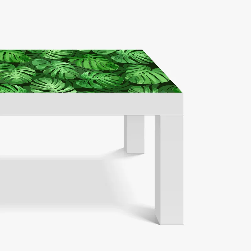 Tischaufkleber und Schreibtischaufkleber tropisches monstera-blattmuster