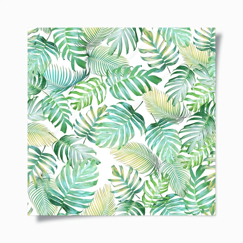 Poster tropisches muster mit monstera- und palmblättern • Poster bei Wallnifity® Poster tropisches muster mit monstera- und palmblättern • Poster bei Wallnifity®