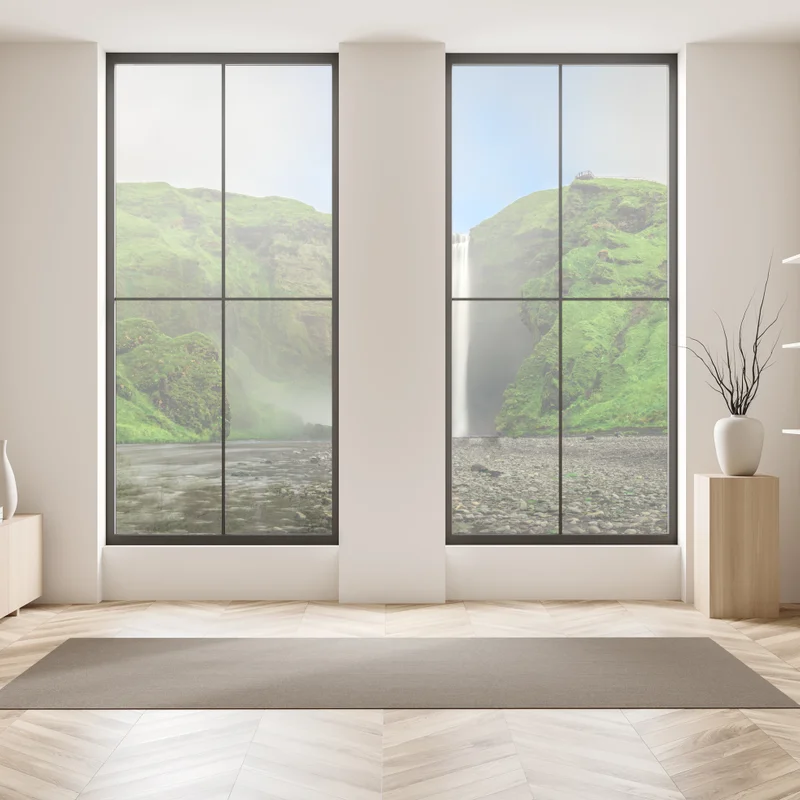 Fensteraufkleber panorama des wasserfalls Skogafoss