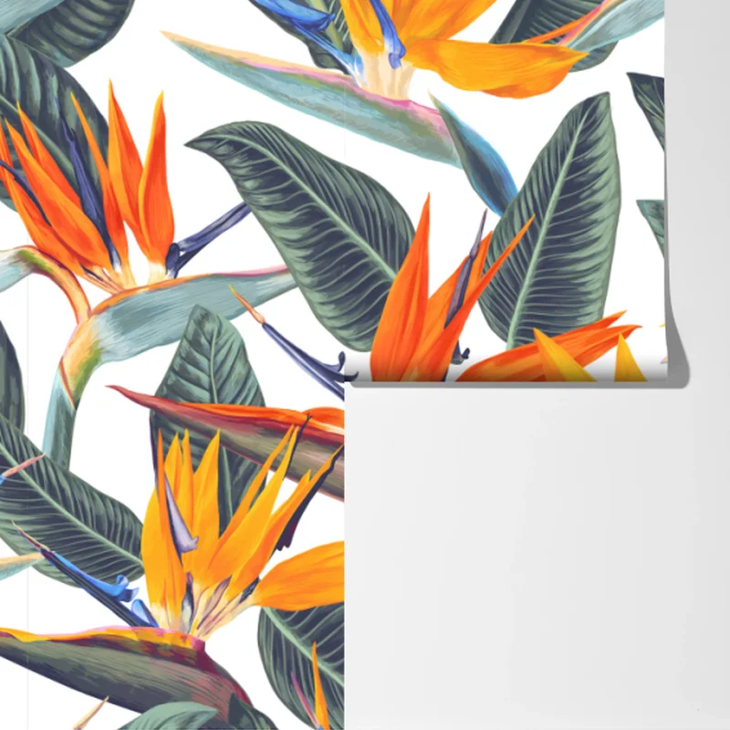 Fototapeta tropikalny wzór strelicji Fototapeta tropikalny wzór strelicji