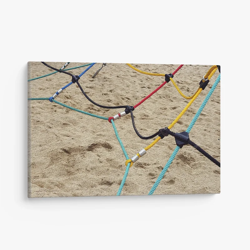 Leinwandbild farbige Seile zusammen befestigt 2 • Leinwandbilder bei Wallnifity® Leinwandbild farbige Seile zusammen befestigt 2 • Leinwandbilder bei Wallnifity®